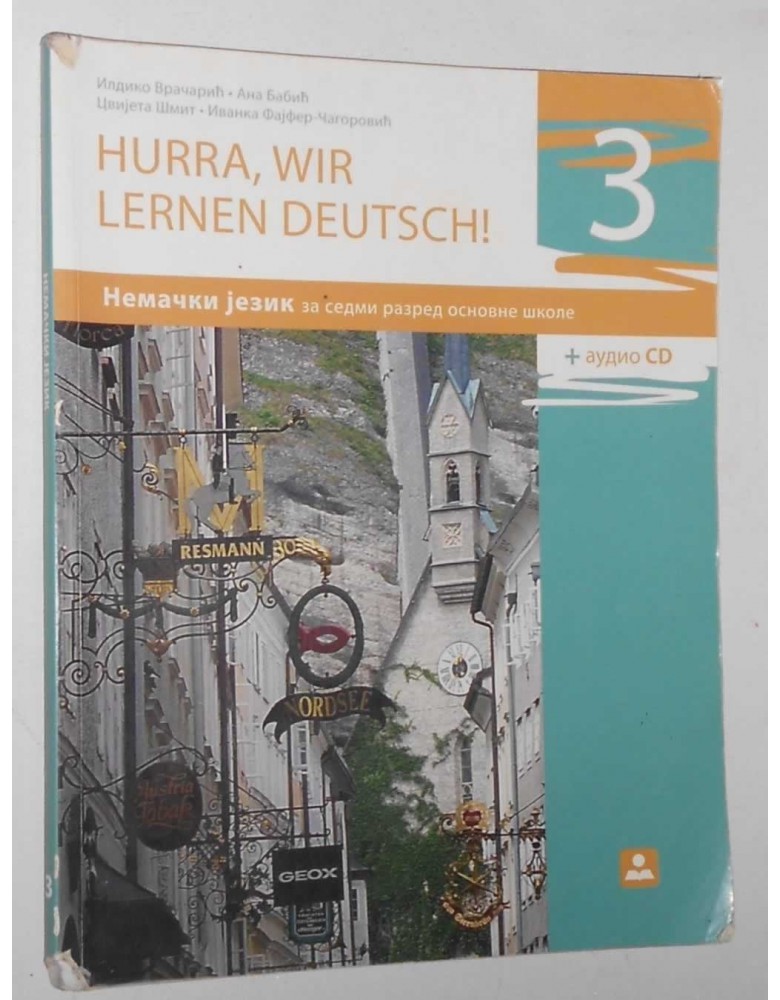 HURRA, WIR LERNEN DEUTCH! 3 - nemački jezik, udzbenik za 7. razred osnovne škole